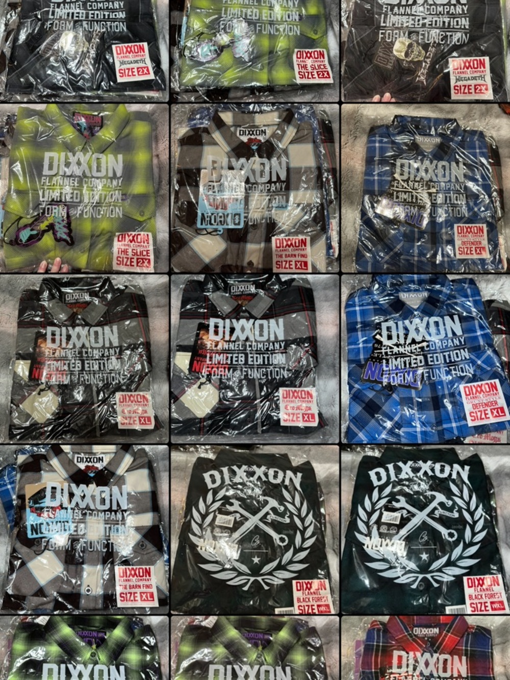 DIXXON Black Windowpane Flannel - Picture 6 of 15
